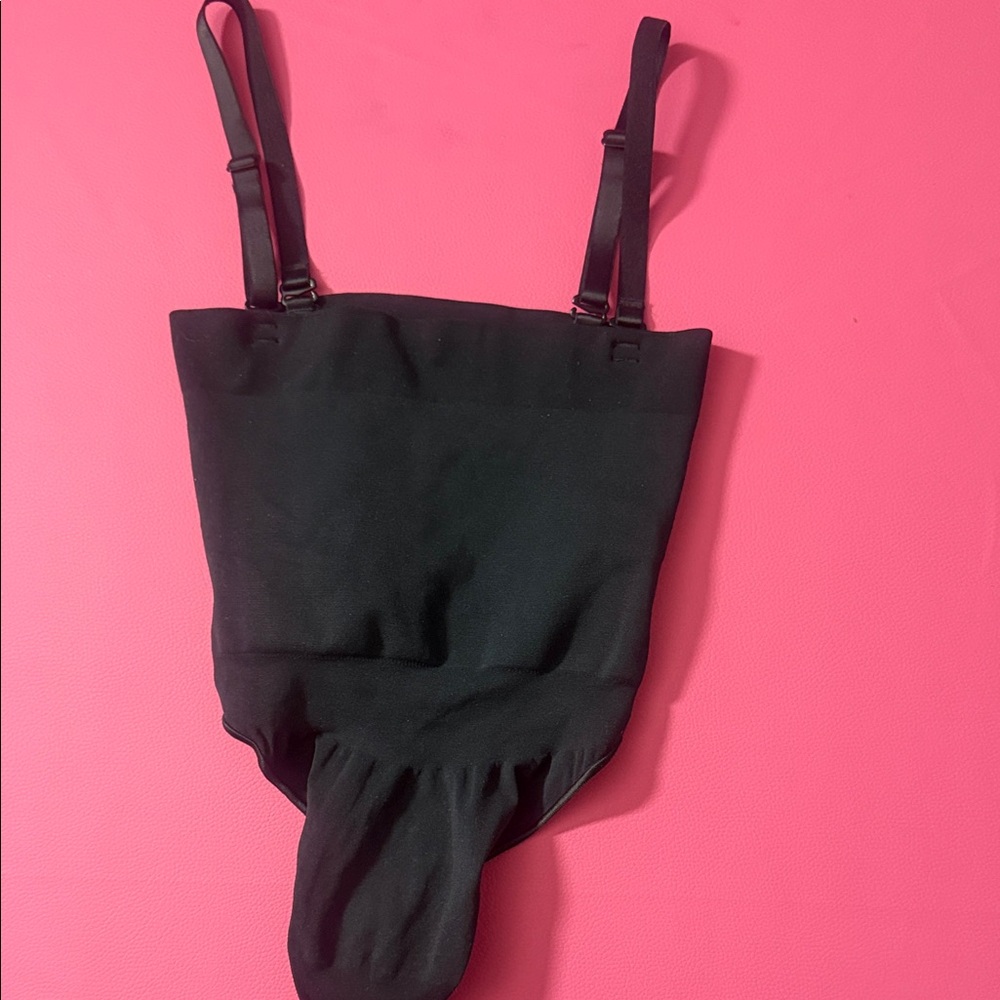 Skims Black Bodysuit with Adjustable Straps